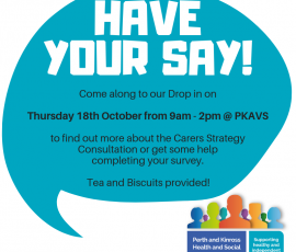 Drop in Event for Carers Strategy Consultation